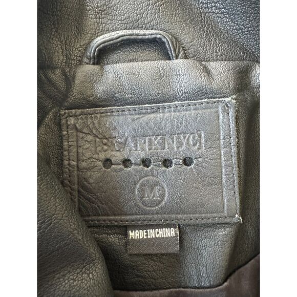 BLANK NYC Black Faux Leather Moto Jacket Size Medium - Picture 8 of 8